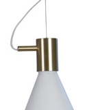 Pholc Agaton taklampa i vitt och mässing